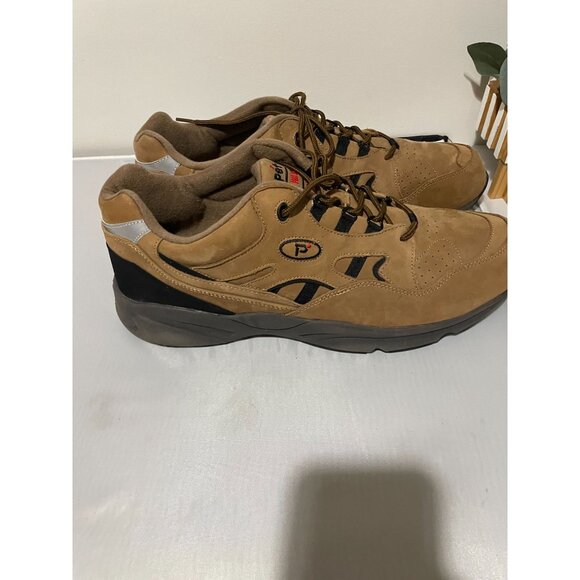 Propet Stability Walker Men's Athletic Shoes Size 16 X (3E) Leather Upper Tan & - Picture 5 of 16